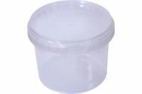 Ведро пищевое прозрачное 0,55л с крышкой 100/100  Ведро пищевое прозрачное 0,55л с крышкой 100/100