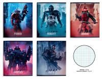 Тетрадь 48л А5 клетка мелованный картон Кибер Войны Schoolformat 10/80 Тетрадь 48л А5 клетка мелованный картон Кибер Войны Schoolformat 10/80