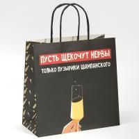 НГ Пакет подарочный бумажный (22х22х11) Только пузырики 1/300 НГ Пакет подарочный бумажный (22х22х11) Только пузырики 1/300