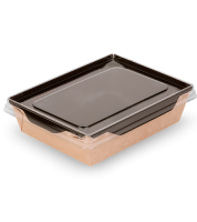 Крышка для контейнера 400мл 155х110х13,5мм OSQ OpSalad прозр плоская 50/800 Крышка для контейнера 400мл 155х110х13,5мм OSQ OpSalad прозр плоская 50/800