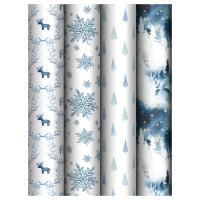 НГ Бумага подарочная 70х100см 80г/м глянец ассорти Christmas toys 1/52 НГ Бумага подарочная 70х100см 80г/м глянец ассорти Christmas toys 1/52