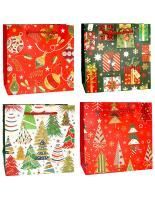 НГ Пакет подарочный бумажный (15х14х7) Яркий праздник 1/12 НГ Пакет подарочный бумажный (15х14х7) Яркий праздник 1/12