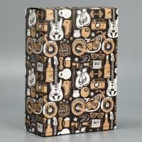 Подарочная коробка 16х23х7,5см Брутальность 1/250 Подарочная коробка 16х23х7,5см Брутальность 1/250