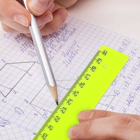 Линейка 30см пластиковая непрозрачная неоновая ассорти ПИФАГОР 1/20/360 Линейка 30см пластиковая непрозрачная неоновая ассорти ПИФАГОР 1/20/360