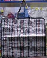 Сумка хозяйственная с молнией (40х35+20) Клетка 1/12/120