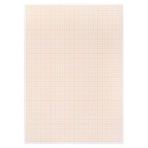 Бумага масштабно-координатная А4 оранжевая 10л STAFF 1/100 (клиент)