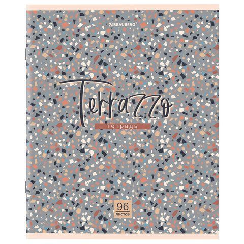 Тетрадь 96л А4 клетка скоба обложка картон Terrazzo 1/5/50 Тетрадь 96л А4 клетка скоба обложка картон Terrazzo 1/5/50