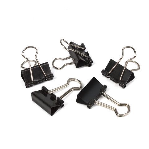 Зажимы для бумаг 19мм на 60л (12шт) черные в картонной коробке Staff 1/12 Зажимы для бумаг 19мм на 60л (12шт) черные в картонной коробке Staff 1/12