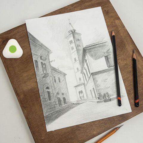 Ластик 35х35х10мм треугольный, пластиковый держатель STAFF College 1/36 Ластик 35х35х10мм треугольный, пластиковый держатель STAFF College 1/36