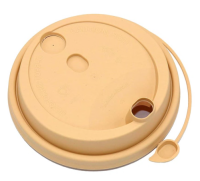 Крышка для бумажных стаканов d 90 мм с питейником флип-топ крафт ВЗЛП 50/1000  Крышка для бумажных стаканов d 90 мм с питейником флип-топ крафт ВЗЛП 50/1000