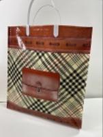 Пакет с пластмассовыми ручками (35х36+10) объемный Клетка новый 10/50 Пакет с пластмассовыми ручками (35х36+10) объемный Клетка новый 10/50