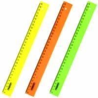 Линейка 30см пластиковая непрозрачная неоновая ассорти ПИФАГОР 1/20/360 Линейка 30см пластиковая непрозрачная неоновая ассорти ПИФАГОР 1/20/360