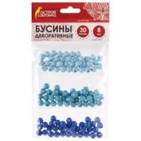 Бусины ШАРИКИ 8мм СВ.ГОЛУБЫЕ/ ГОЛУБЫЕ/ СИНИЕ ОС Бусины ШАРИКИ 8мм СВ.ГОЛУБЫЕ/ ГОЛУБЫЕ/ СИНИЕ ОС