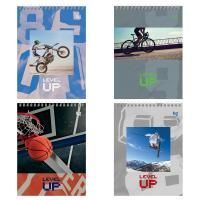 Блокнот 40л А5 148х200мм клетка гребень ламинированный картон (4 вида) BG Активный спорт 1/12/48 Блокнот 40л А5 148х200мм клетка гребень ламинированный картон (4 вида) BG Активный спорт 1/12/48