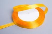 Лента атласная 10мм 25м желтая 1/10