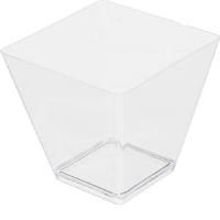 Креманка 95мл 55х56мм чаша Ромб прозрачная Кристалл 25/500  Креманка 95мл 55х56мм чаша Ромб прозрачная Кристалл 25/500