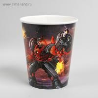 Стакан бумажный 250мл Робот 10/960