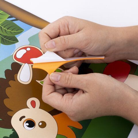 Аппликация из мягкого пластика 21х29см Юнландия Ежик 1/1