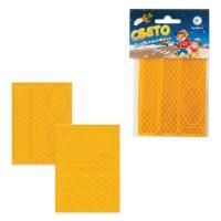 Наклейки светоотражающие для велосипедов 150х92 мм желтые 1/5/50 Наклейки светоотражающие для велосипедов 150х92 мм желтые 1/5/50