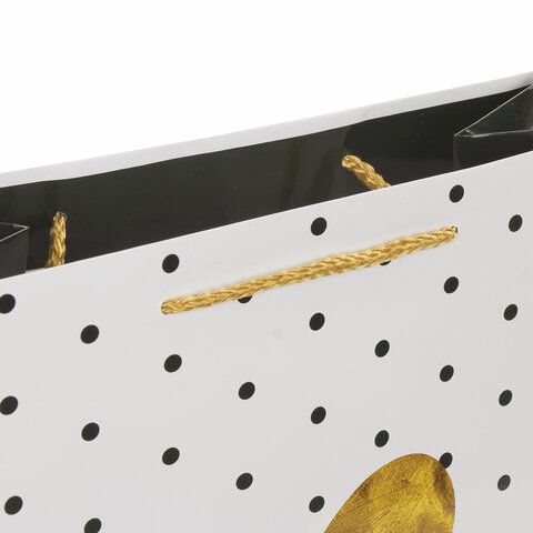 Пакет подарочный бумажный (26х33х10) ламинир ЗОЛОТАЯ СКАЗКА Золотое сердце 1/12/96