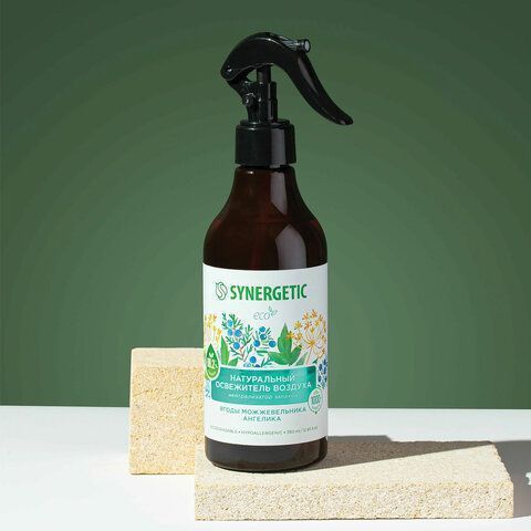 Освежитель воздуха аэрозольный 380мл Synergetic Можжевельник и ангелика 1/6