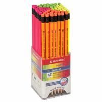 Карандаш ч/гр HB с резинкой, ассорти BRAUBERG PREMIUM TURKEY 1/72  Карандаш ч/гр HB с резинкой, ассорти BRAUBERG PREMIUM TURKEY 1/72