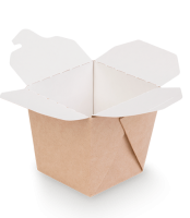 Контейнер бумажный для лапши WOK 500мл 75/55/93мм картон крафт ламин ECO NOODLE DoECО 20/480 Контейнер бумажный для лапши WOK 500мл 75/55/93мм картон крафт ламин ECO NOODLE DoECО 20/480