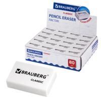 Ластик 26х17х7мм термопластичная резина белый BRAUBERG 1/80 Ластик 26х17х7мм термопластичная резина белый BRAUBERG 1/80