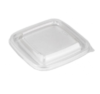 Крышка для контейнера ПЭТ СпК-1616К (160х160х13,8) Кубик прозрачная ПолиЭр 75/450  Крышка для контейнера ПЭТ СпК-1616К (160х160х13,8) Кубик прозрачная ПолиЭр 75/450