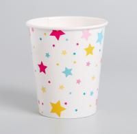 Стакан бумажный 250мл Звезды 10/10 Стакан бумажный 250мл Звезды 10/10