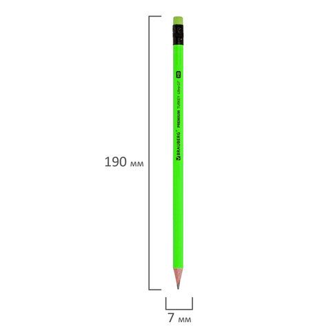 Карандаш ч/гр HB с резинкой, ассорти BRAUBERG PREMIUM TURKEY 1/72 Карандаш ч/гр HB с резинкой, ассорти BRAUBERG PREMIUM TURKEY 1/72