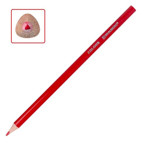 Карандаши цветные 18цв пластиковые, трехгранные, грифель мягкий 3 мм BRAUBERG PREMIUM 1/8/160