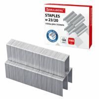 Скобы №23/20 1000шт на 160л BRAUBERG 1/5/100 Скобы №23/20 1000шт на 160л BRAUBERG 1/5/100