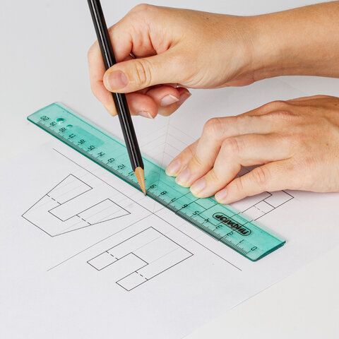 Линейка 20см пластиковая прозрачная неоновая Пифагор 1/20 Линейка 20см пластиковая прозрачная неоновая Пифагор 1/20