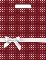 Пакет с вырубной ручкой (31х40)-60 Горох подарочный Тико 50/500