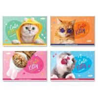 Альбом для рисования 24л А4  на скрепке эконом BG Cute Kitty 1/4/40 Альбом для рисования 24л А4  на скрепке эконом BG Cute Kitty 1/4/40