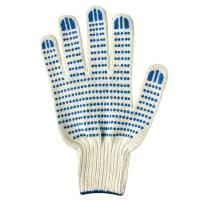 Перчатки ПВХ 4-нитка 10класс точка 42г белые Л 10/300 Перчатки ПВХ 4-нитка 10класс точка 42г белые Л 10/300