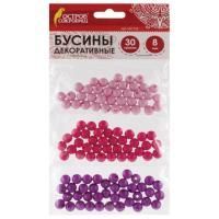 Бусины ШАРИКИ 8мм СВ.РОЗОВЫЕ/ РОЗОВЫЕ/ ФИОЛЕТ ОС Бусины ШАРИКИ 8мм СВ.РОЗОВЫЕ/ РОЗОВЫЕ/ ФИОЛЕТ ОС
