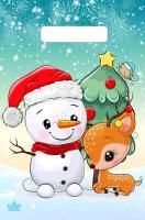 НГ Пакет с вырубной ручкой (20х30)-30 Милый снеговик ТИКО 100/3000 НГ Пакет с вырубной ручкой (20х30)-30 Милый снеговик ТИКО 100/3000