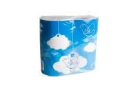 Туалетная бумага евро 2сл белая 4штх18м Лотти Облако 1/12 Туалетная бумага евро 2сл белая 4штх18м Лотти Облако 1/12