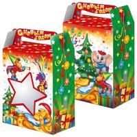 НГ Коробка Настроение с окном до 1,0кг 140х80х195мм 1/150 НГ Коробка Настроение с окном до 1,0кг 140х80х195мм 1/150