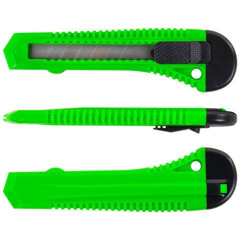 Нож канцелярский 18мм с фиксатором упаковка с европодвесом Staff 1/24 Нож канцелярский 18мм с фиксатором упаковка с европодвесом Staff 1/24