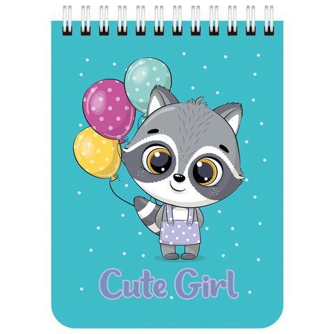 Блокнот 40л А6 108х145мм клетка гребень Зверята BRAUBERG 1/6/96