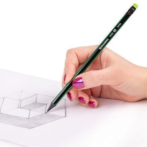 Карандаш ч/гр НВ с ластиком корпус ассорти BRAUBERG VIVID 1/72 (вывод) Карандаш ч/гр НВ с ластиком корпус ассорти BRAUBERG VIVID 1/72 (вывод)