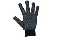 Перчатки спец нейлон ПВХ точка черный 10/120