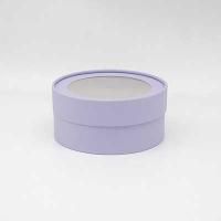 Коробка шайба с прозр. крышкой 16х7,5см бледно фиолетовый Коробка шайба с прозр. крышкой 16х7,5см бледно фиолетовый