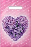 Пакет с вырубной ручкой (20х30)-30 Сердечко 100/2000