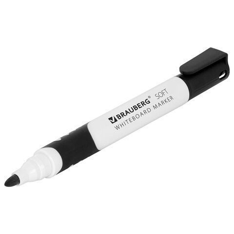 Маркер для доски НАБОР 4шт 5мм круглый наконечник BRAUBERG SOFT 1/12/144