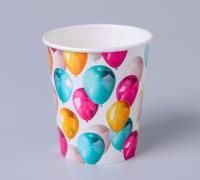 Стакан бумажный 250мл Шары 10/240 Стакан бумажный 250мл Шары 10/240