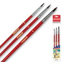 Кисти 3шт пони круглая № 2,3,4 Школьник ПИФАГОР 1/12/288 Кисти 3шт пони круглая № 2,3,4 Школьник ПИФАГОР 1/12/288